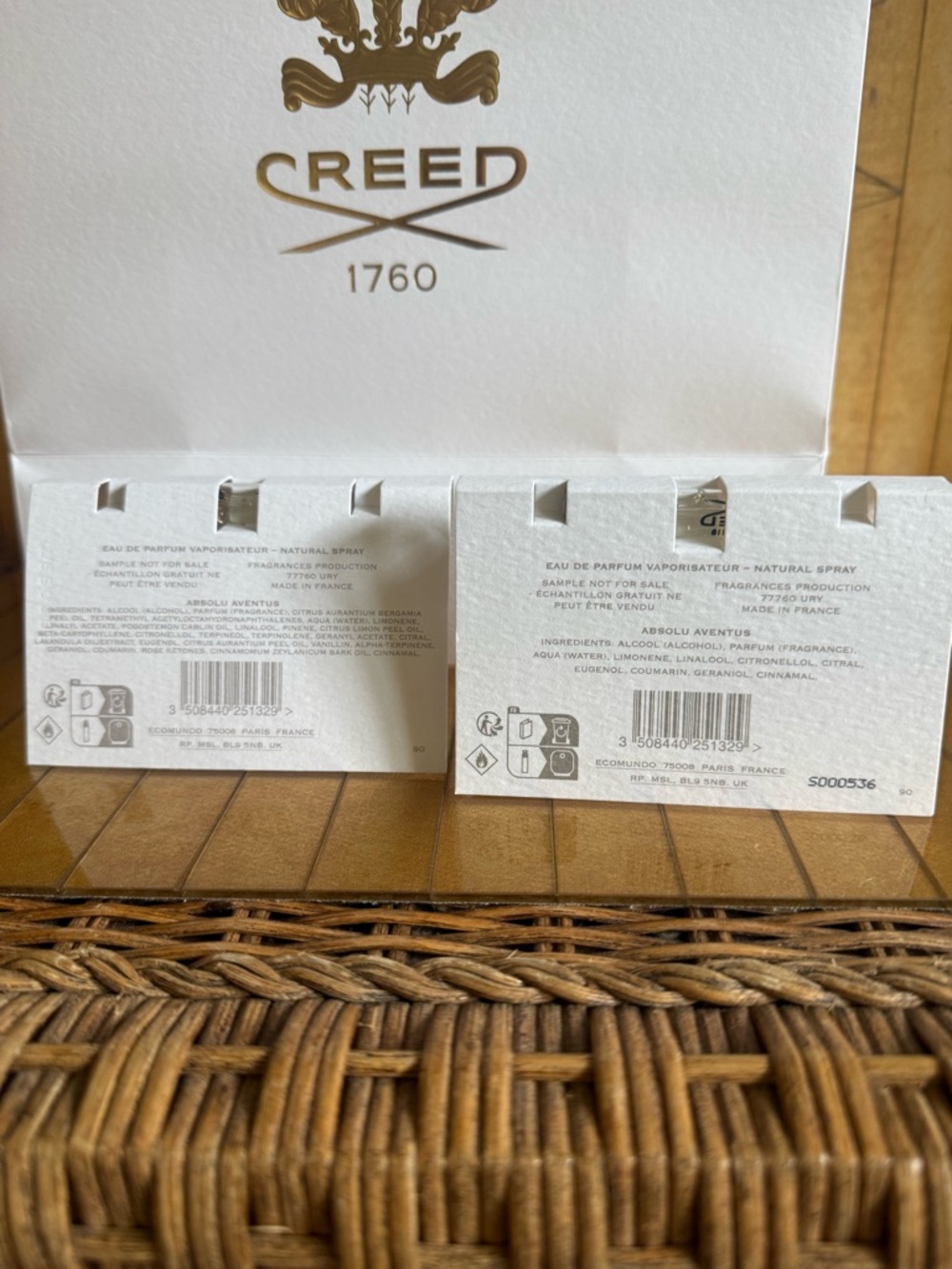 CREED absolu aventus x2 EDP sampled news